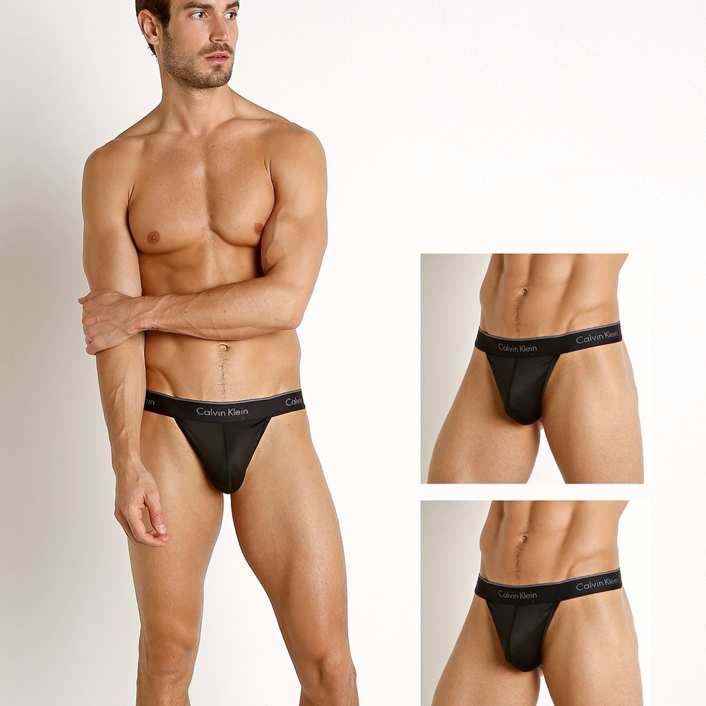 Calvin Klein Men's Black Thong Underwear